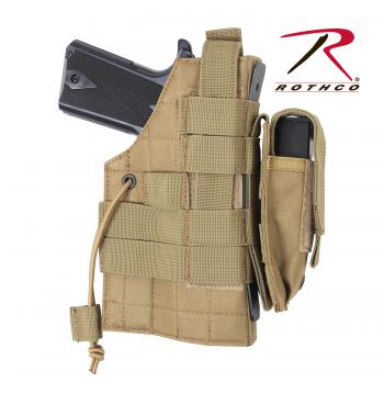 Rothco Coyote Brown Ambidextrous MOLLE Holster
