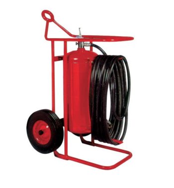 Buckeye Model OS A-150-PT 125 lb. ABC Dry Chemical Agent Pressure Transfer Wheeled Fire Distinguisher (31490)