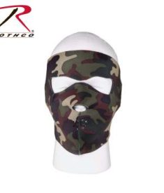Rothco Woodland Camo Reversible Neoprene/Polyester Facemask
