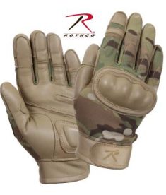 Rothco Multicam Hard Knuckle Flame and Heat Resistant Tactical Gloves