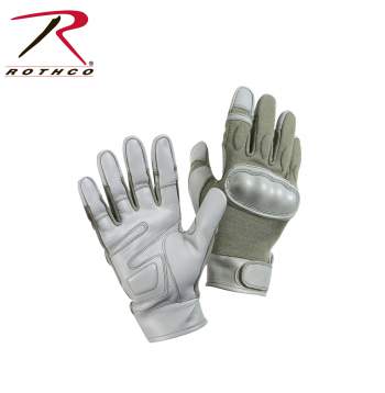 Rothco Foliage Green Hard Knuckle Flame and Heat Resistant Tactical Gloves