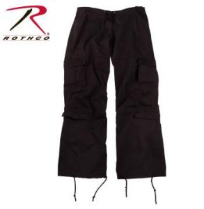 Rothco Vintage Paratrooper Black Fatigue Pants for Women