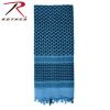 Rothco Lightweight 100% Cotton Shemagh Tactical Desert Scarf Blue/Black