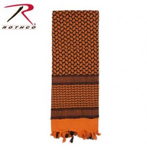 Rothco Lightweight 100% Cotton Shemagh Tactical Desert Scarf Orange