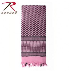 Rothco Lightweight 100% Cotton Shemagh Tactical Desert Scarf Pink
