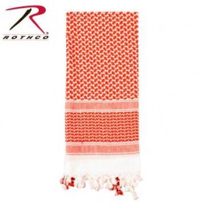Rothco Lightweight 100% Cotton Shemagh Tactical Desert Scarf Red/White
