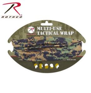 Rothco 100% Polyester Woodland Digital Camo Multiple Use Tactical Wrap