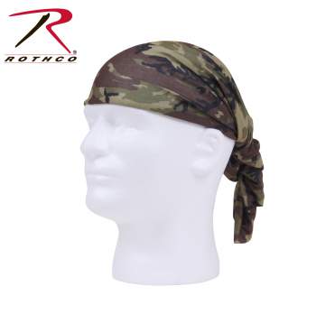 Rothco 100% Polyester Woodland Camo Multiple Use Tactical Wrap