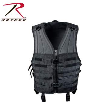 Rothco Black 100% Polyester Molle Modular Vest