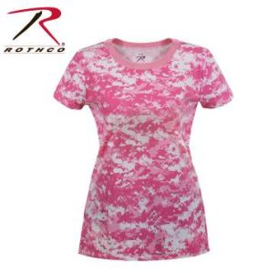 Rothco Long Length Pink Digital Camouflage T-Shirt for Women