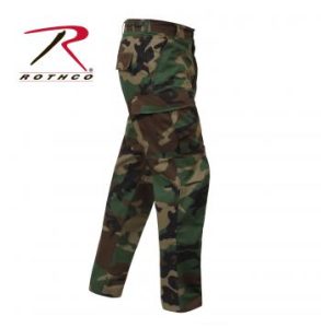 Rothco Woodland Camo 100% Cotton Battle Dress Uniform Rip-Stop Pants