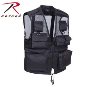 Rothco Black 100% Nylon Tactical Recon Vest