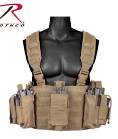 Rothco Coyote Brown 600D Polyester Operators Tactical Chest Rig