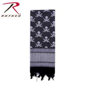 Rothco 100% Cotton Skull Print Shemagh Tactical Desert Scarf