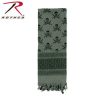 Rothco 100% Cotton Skull Print Shemagh Tactical Desert Scarf