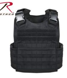 Rothco Black MOLLE Plate Carrier Vest