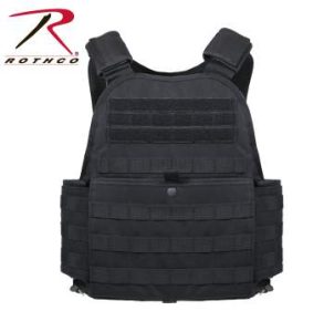 Rothco Black MOLLE Plate Carrier Vest