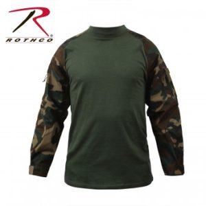 Rothco Woodland Camo FR NYCO Military Combat Shirt