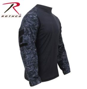 Rothco Midnight Digital Camo FR NYCO Military Combat Shirt