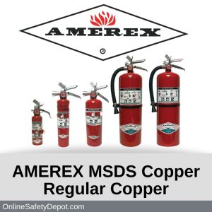 AMEREX MSDS Copper Regular Copper