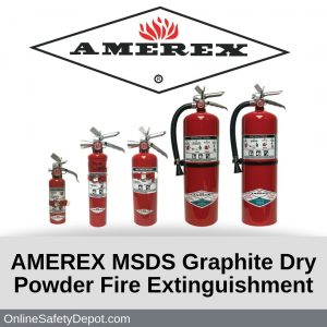 AMEREX MSDS Graphite Dry Powder Fire Extinguishment