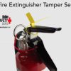 Dated FT Flame Tamper Seals for Fire Extinguishers – Orange with Black Imprint