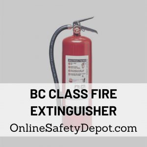 BC Class Fire Extinguisher