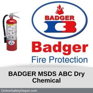 Badger ABC Dry Chemical MSDS