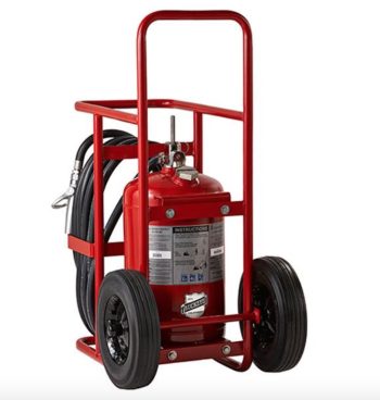 Buckeye 125 lb. ABC Dry Chemical Agent Regulated Pressure Wheeled Fire Extinguisher (31150)
