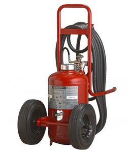 Buckeye Model K-150-PT 125 lb. Purple K Dry Chemical Agent Pressure Transfer Wheeled Fire Extinguisher (31310)
