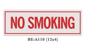 Commercial No Smoking Sign 12x4