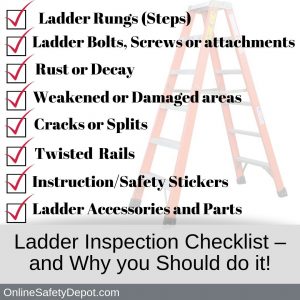 Ladder Inspection Checklist – and Why you Should do it!
