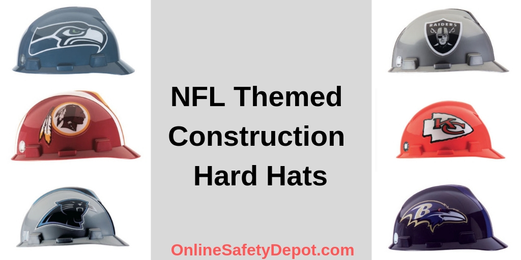 NFL Themed Construction Hard Hats