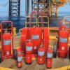 Buckeye Offshore Wheeled Fire Extinguisher Model OS W-150, 150 lb Halotron Agent