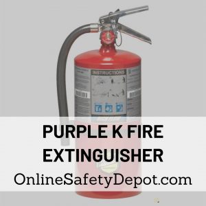Purple K fire extinguisher