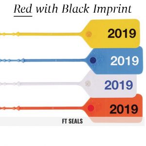 Red-Black FT Flame Tamper Seals for Fire Extinguishers