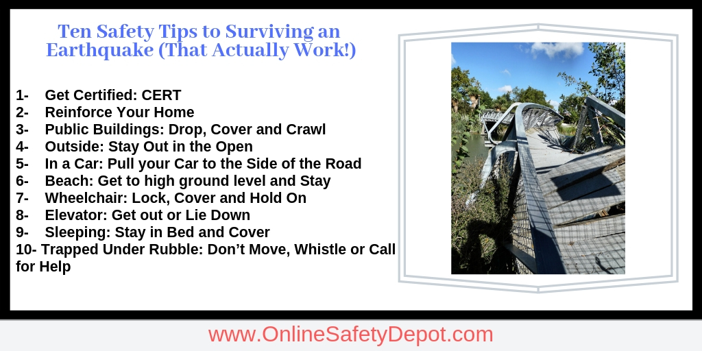 Ten Safety Tips to Surviving an Earthquake (That Actually Work!)