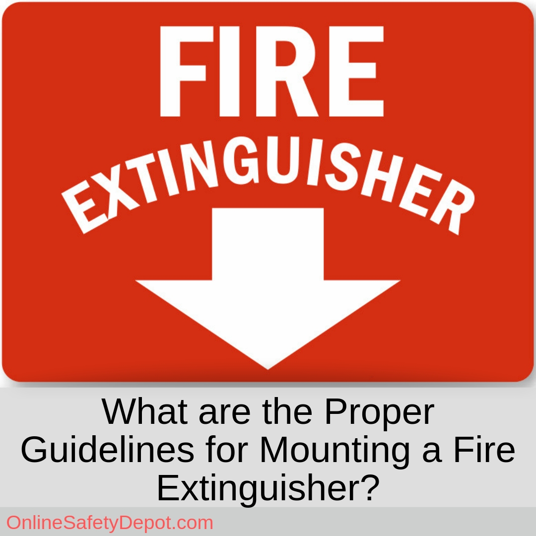 Mounting A Fire Extinguisher