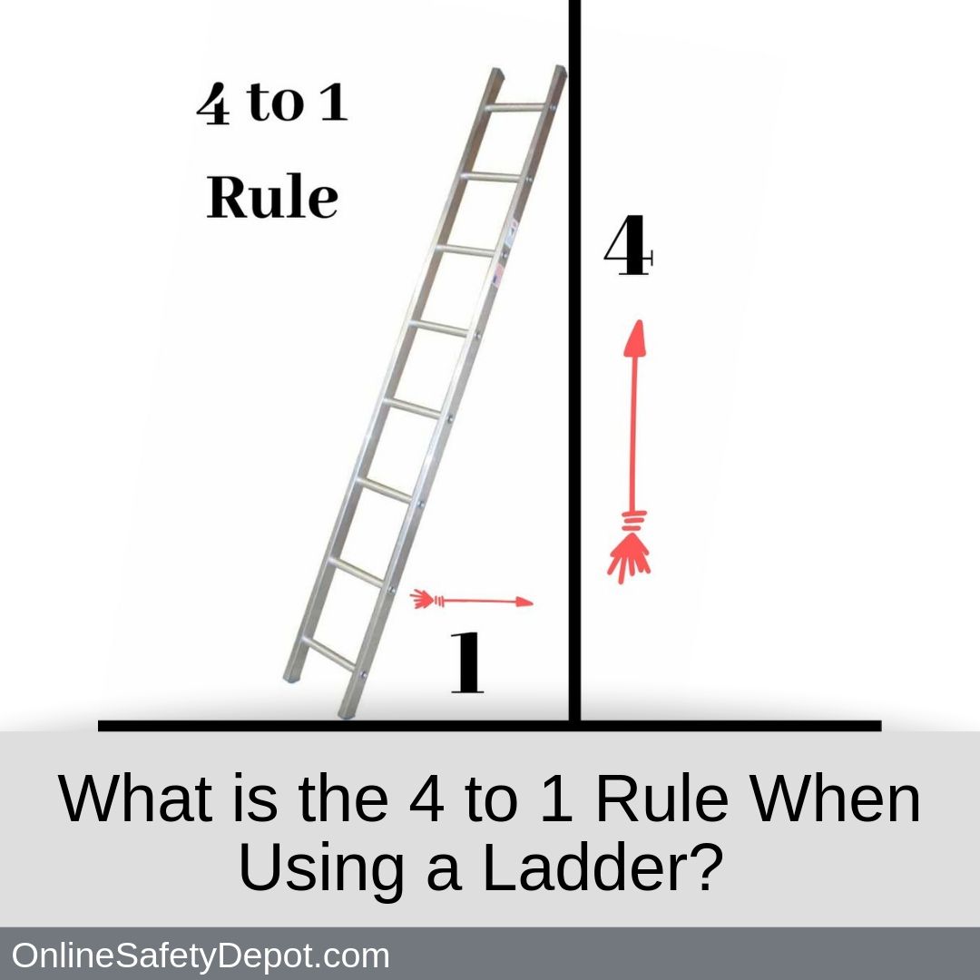 What Is The 4 To 1 Rule When Using A Ladder Industrial And Personal   What Is The 4 To 1 Rule When Using A Ladder  