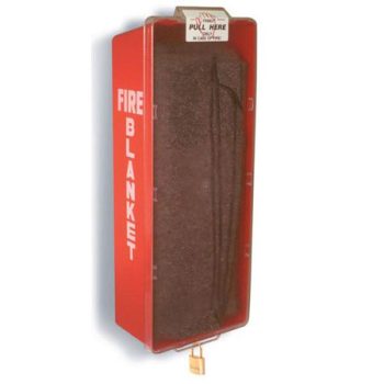 Brooks ABS-FB-CAB Flame Resistant Wool Fire Blanket and Storage Cabinet