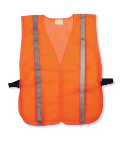Cheap Orange Mesh Hi Vis Safety Vest Reflective Stripes