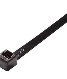 UV Black Heavy-Duty Plastic Cable Zip Ties - 24-Inch Bulk Pack
