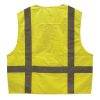 3XL Surveyor's Safety Vest - Lime Colored - ANSI 107, Class 2 - TruForce