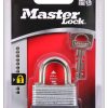 MasterLock Padlock with Anti-jamming Warded Locking Mechanism Packaged