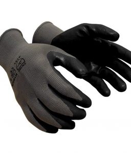 Nitrile Coated Work Gloves Black Grey