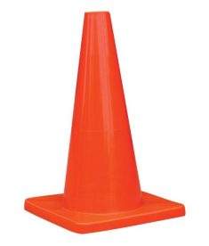 18-Inch Orange PVC Traffic Cone - TruForce Safety