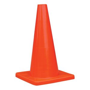 18-Inch Orange PVC Traffic Cone - TruForce Safety