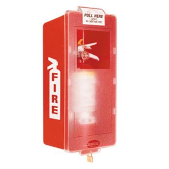 Brooks Mark II Jr Indoor Fire Extinguisher Cabinet - Red/Clear