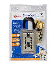 KeySafe™ Portable Titanium Push-Button Key Box