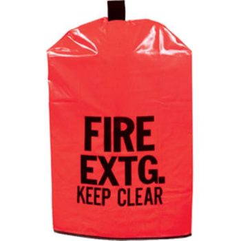 Medium Fire Extinguisher Cover Reinforced Vinyl - Red - 25in x 16.5in